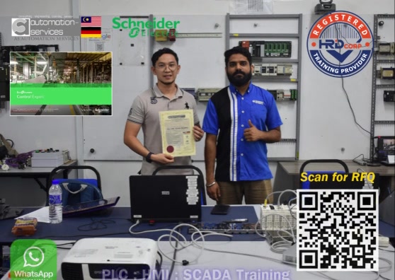 Schneider M340 PLC + HMI & SCADA Training Completed for Sabah Water Solutions Provider
