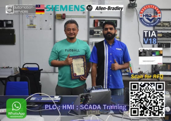 10-Day Siemens & Allen-Bradley PLC, HMI & SCADA Industrial Training – Labuan Company Sponsored