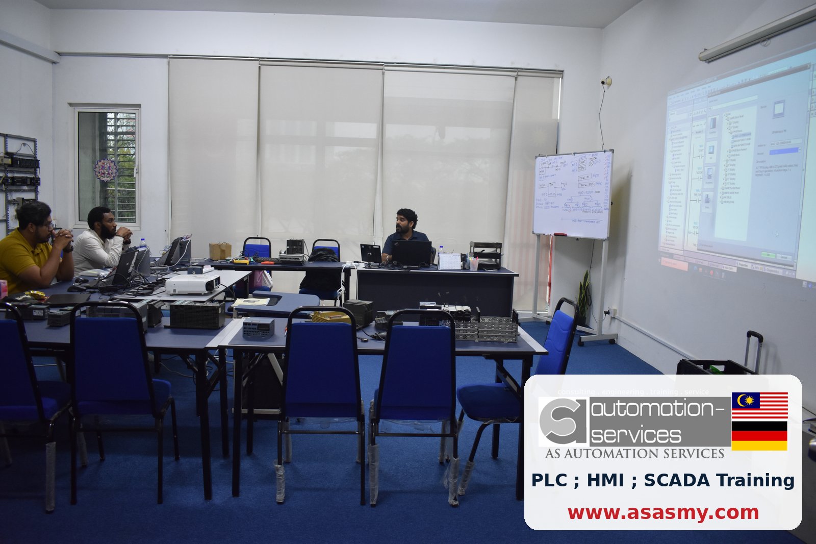 Siemens S7-1200 and TIA Portal V18: Three Days of Practical PLC and HMI Learning — training photo