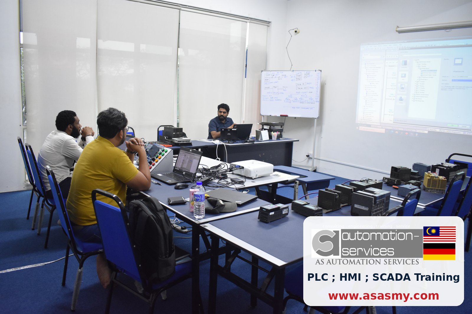 Siemens S7-1200 and TIA Portal V18: Three Days of Practical PLC and HMI Learning — training photo