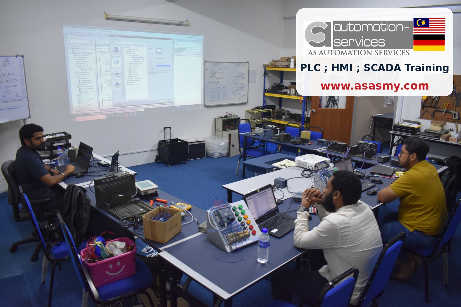 Siemens S7-1200 and TIA Portal V18: Three Days of Practical PLC and HMI Learning — training photo
